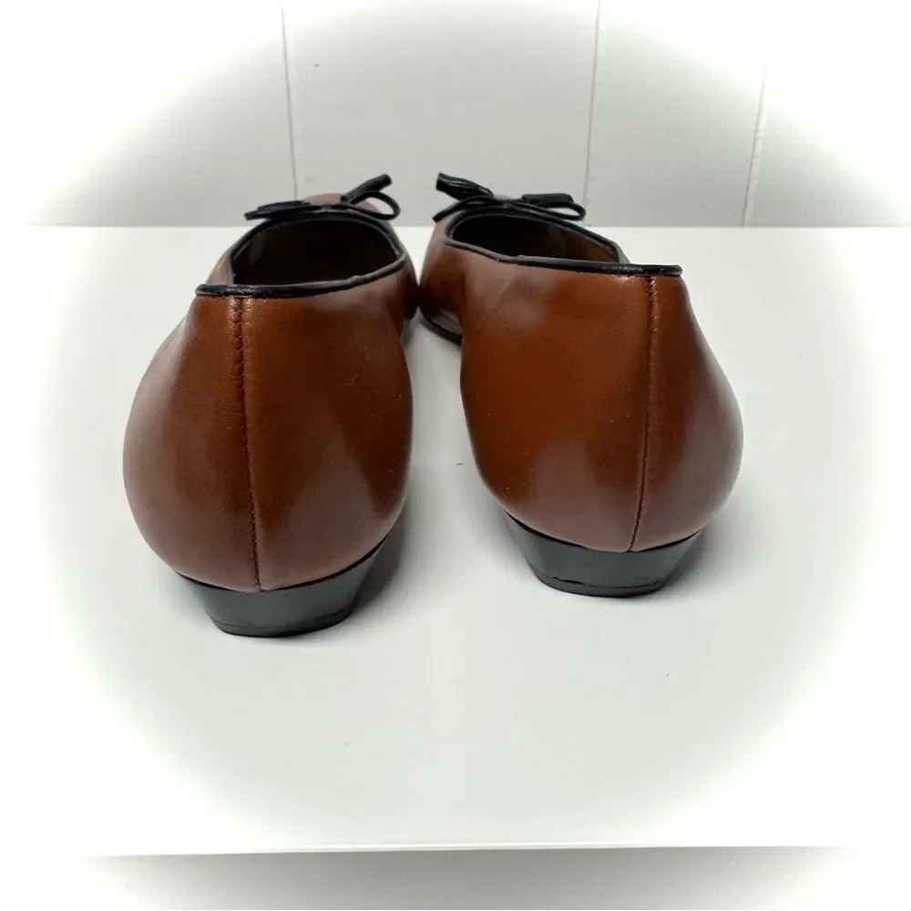 Salvatore Ferragamo Leather Ballet Flats Size 9.5